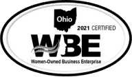 2021 Certified WBE, Ohio. Women-Owned Business Enterprise.